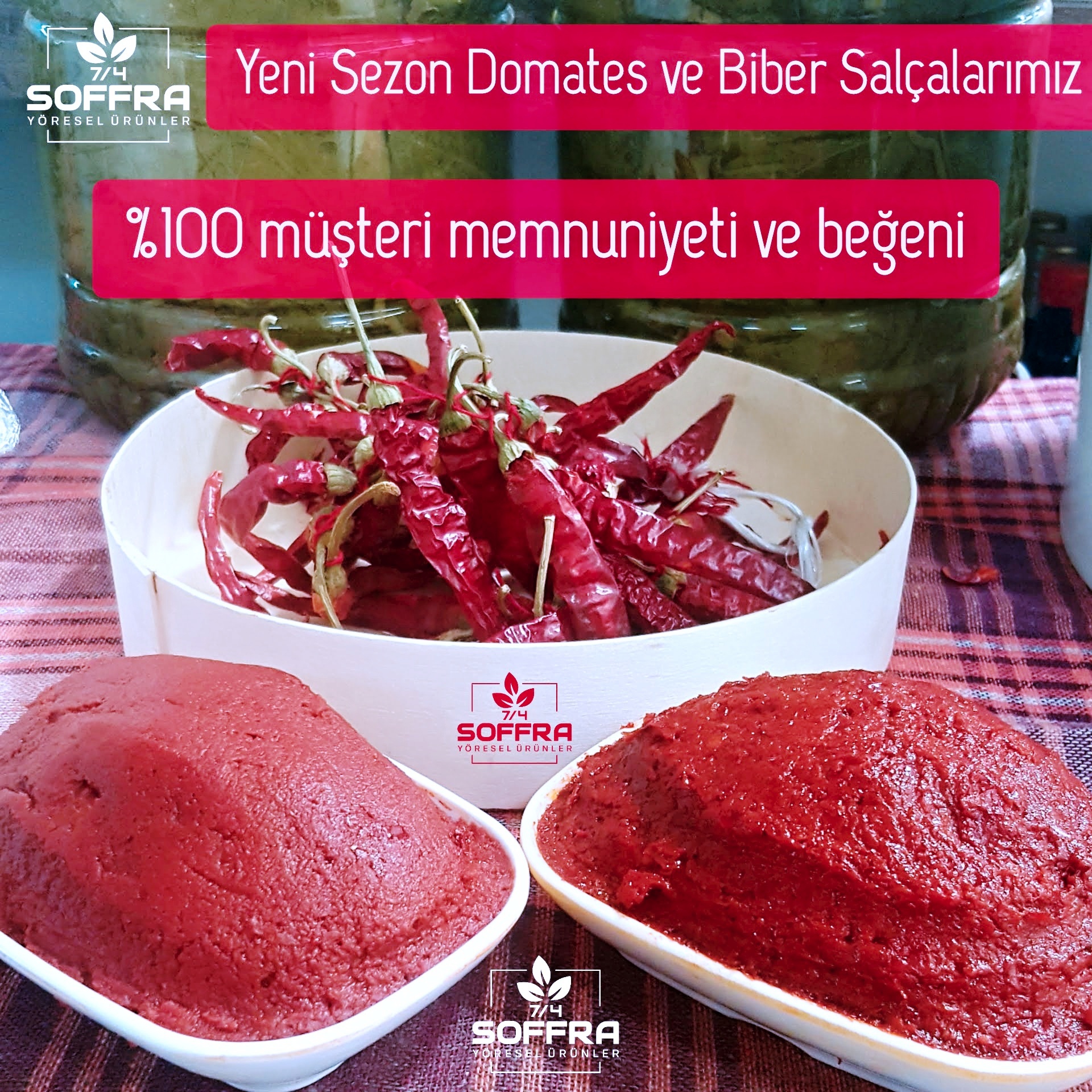 Biber Salçası 20kg kova Gün Kurusu