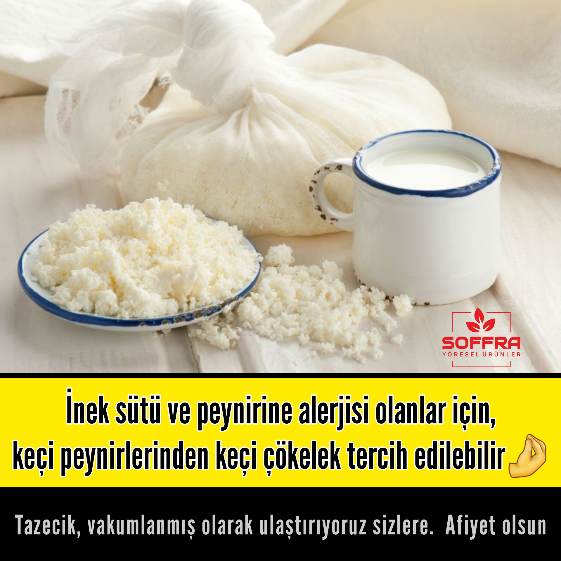 Keçi Çökelek Peynir (Keçi Lor) 1kg