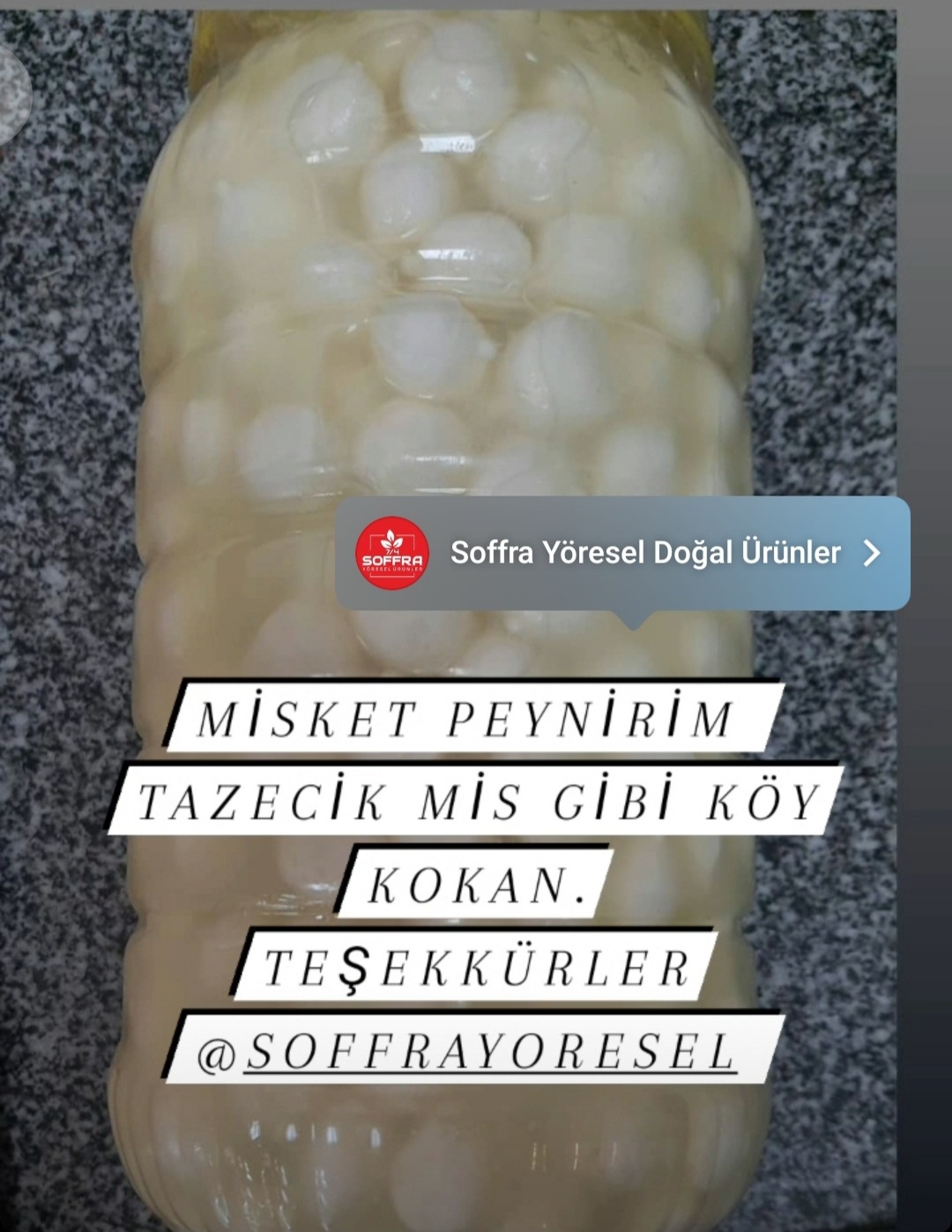 Misket Peynirimiz 3kg net Bidon