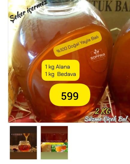 süzme yayla çiçek bal 1 kg