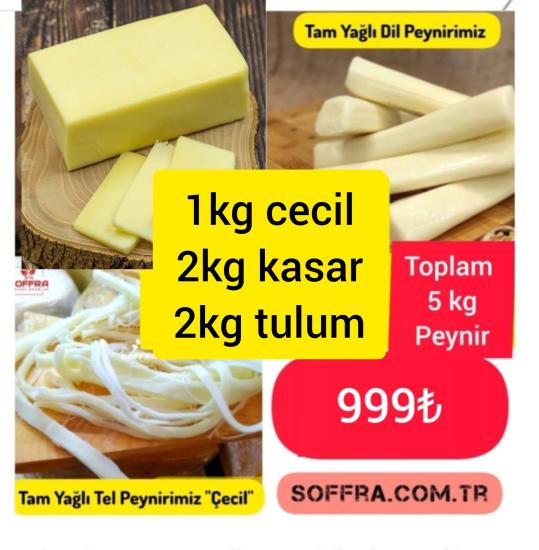 tadım kampanyası 1kg çecil 2kg kasar 2kg yörük tulum 