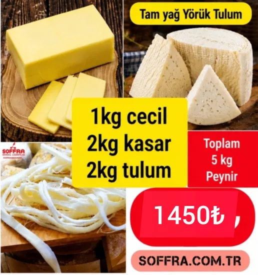 tadım kampanyası 1kg çecil 2kg kasar 2kg yörük tulum 